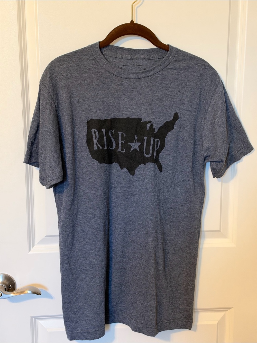 Hamilton Musical Rise Up T-Shirt Gray Graphic Tee Size medium